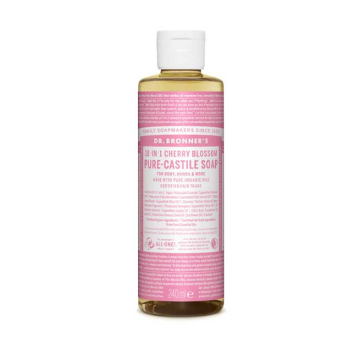 Dr. Bronner'S Jabón De Castilla Líquido Concentrado - Flor De Cerezo 240 Ml