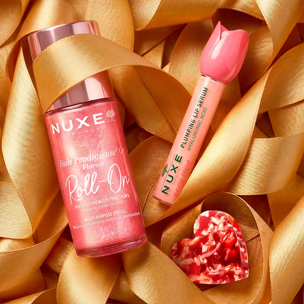 Nuxe Cofre Huile Prodigieuse Or + Voluminizador Labios