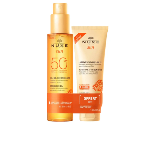 Nuxe Sun Aceite Bronceador Spf50 150 Ml + Regalo Locion After Sun 100 Ml