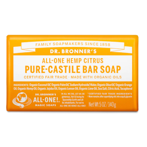 Dr. Bronner'S Jabón De Castilla En Pastilla - Cítricos Naranja 140 G