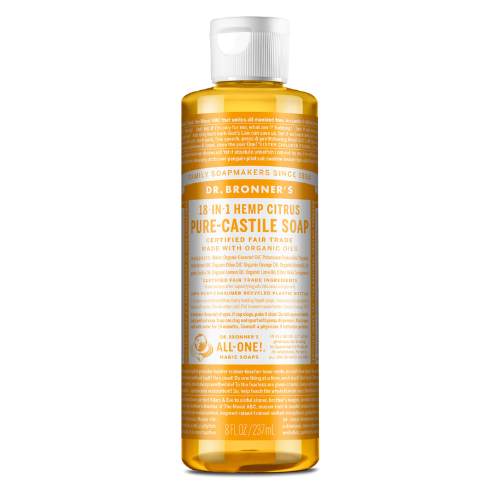 Dr. Bronner'S Jabón De Castilla Líquido Concentrado - Cítricos Naranja 240 Ml