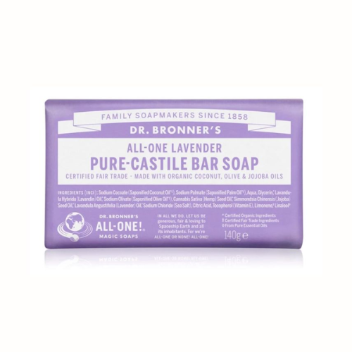 Dr. Bronner'S Jabón De Castilla En Pastilla - Lavanda 140 G