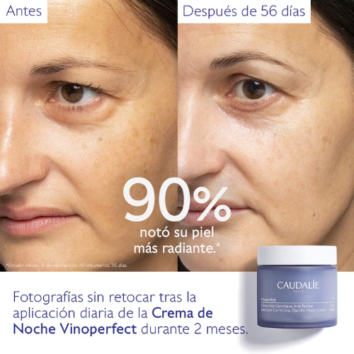 Caudalie Vinoperfect Crema de Noche Glicólica Antimanchas – Recarga 50 ml