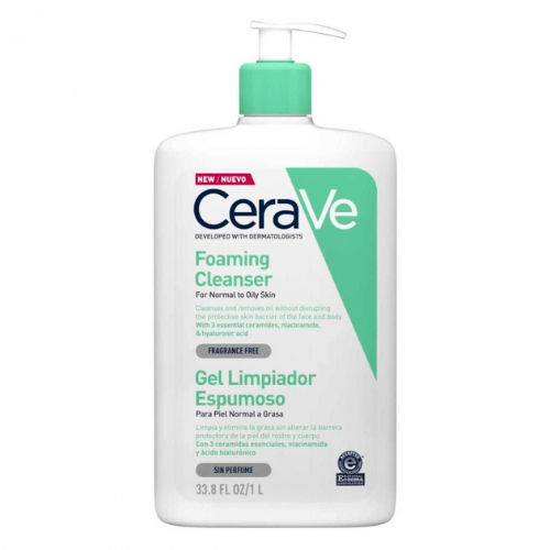 Cerave Gel Limpiador Espumoso 1 Envase 1000 Ml