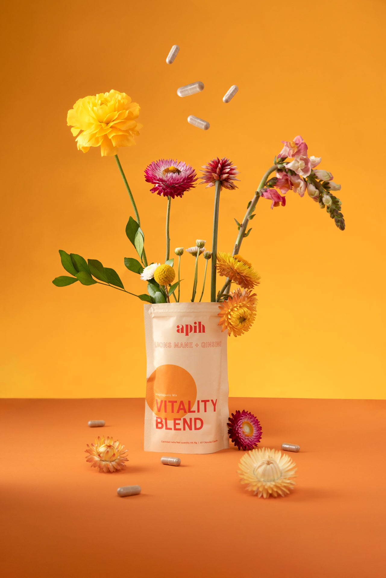 Apih Vitality Blend (Melena de León, Ginseng) 60 Cápsulas