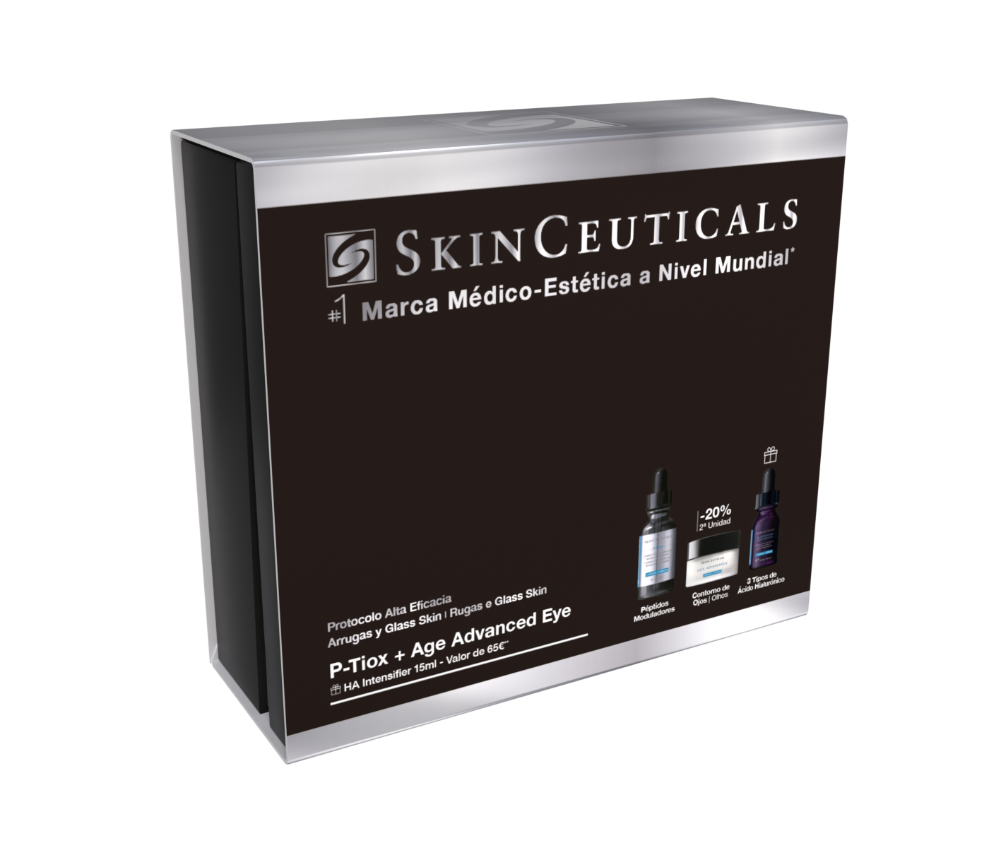 SkinCeuticals Cofre Arrugas & Glass Skin: P-Tiox 30 ml + A.G.E. Advanced Eye 15 ml