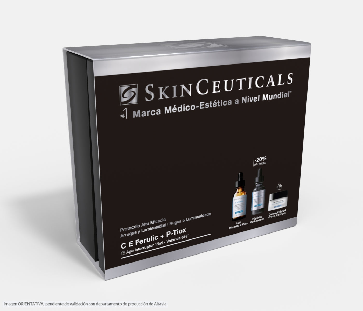 SkinCeuticals Cofre Arrugas y Luminosidad: C E Ferulic 30 ml + P-Tiox 30 ml
