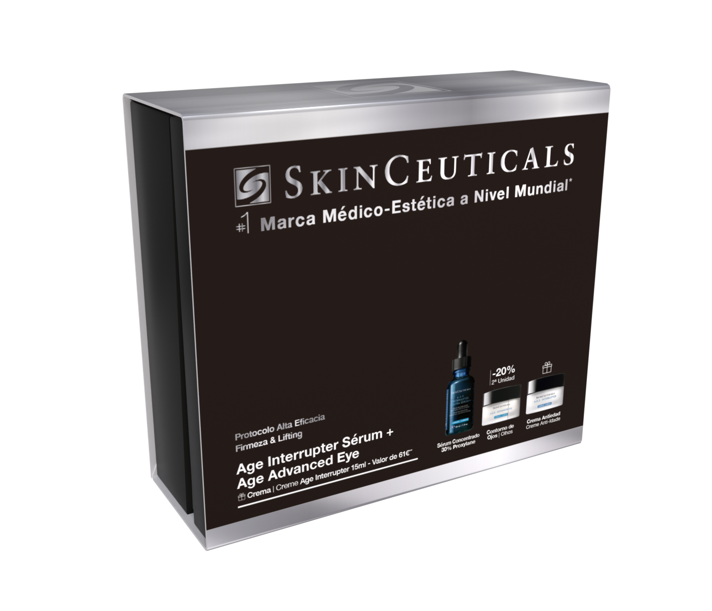 SkinCeuticals Cofre Firmeza & Efecto Lifting: A.G.E. Interrupter Serum 30 ml + A.G.E. Advanced Eye 15 ml