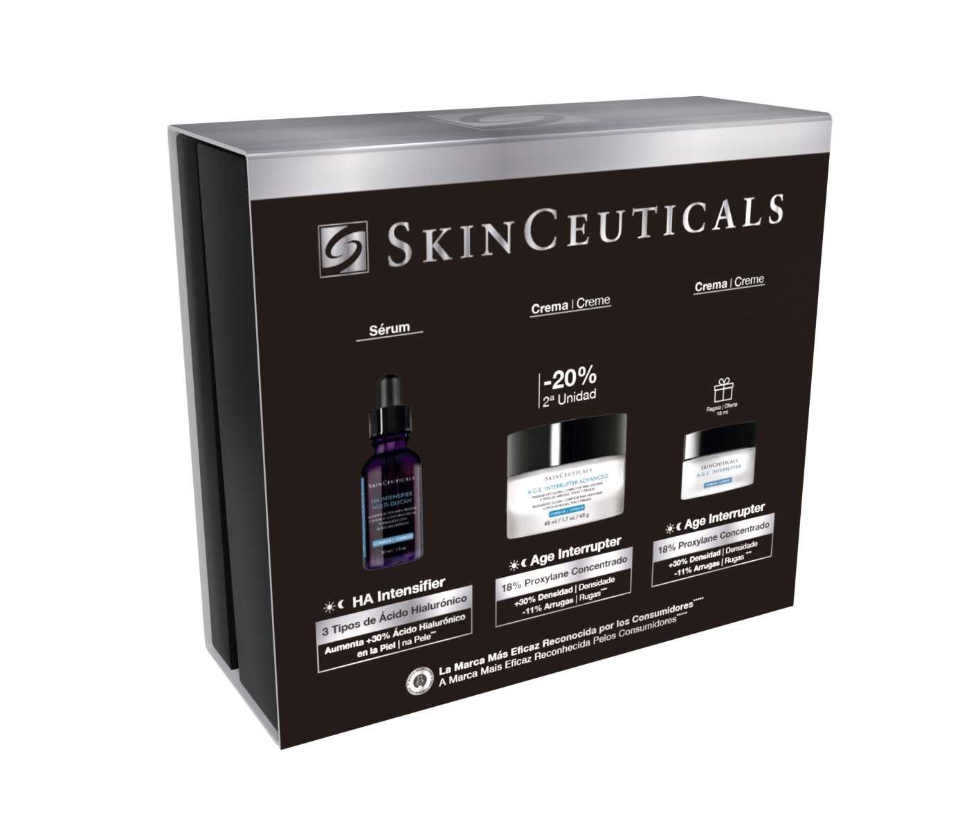 SkinCeuticals Cofre Relleno & Volumen: A.G.E. Interrupter 48 ml + H.A. Intensifier 30 ml