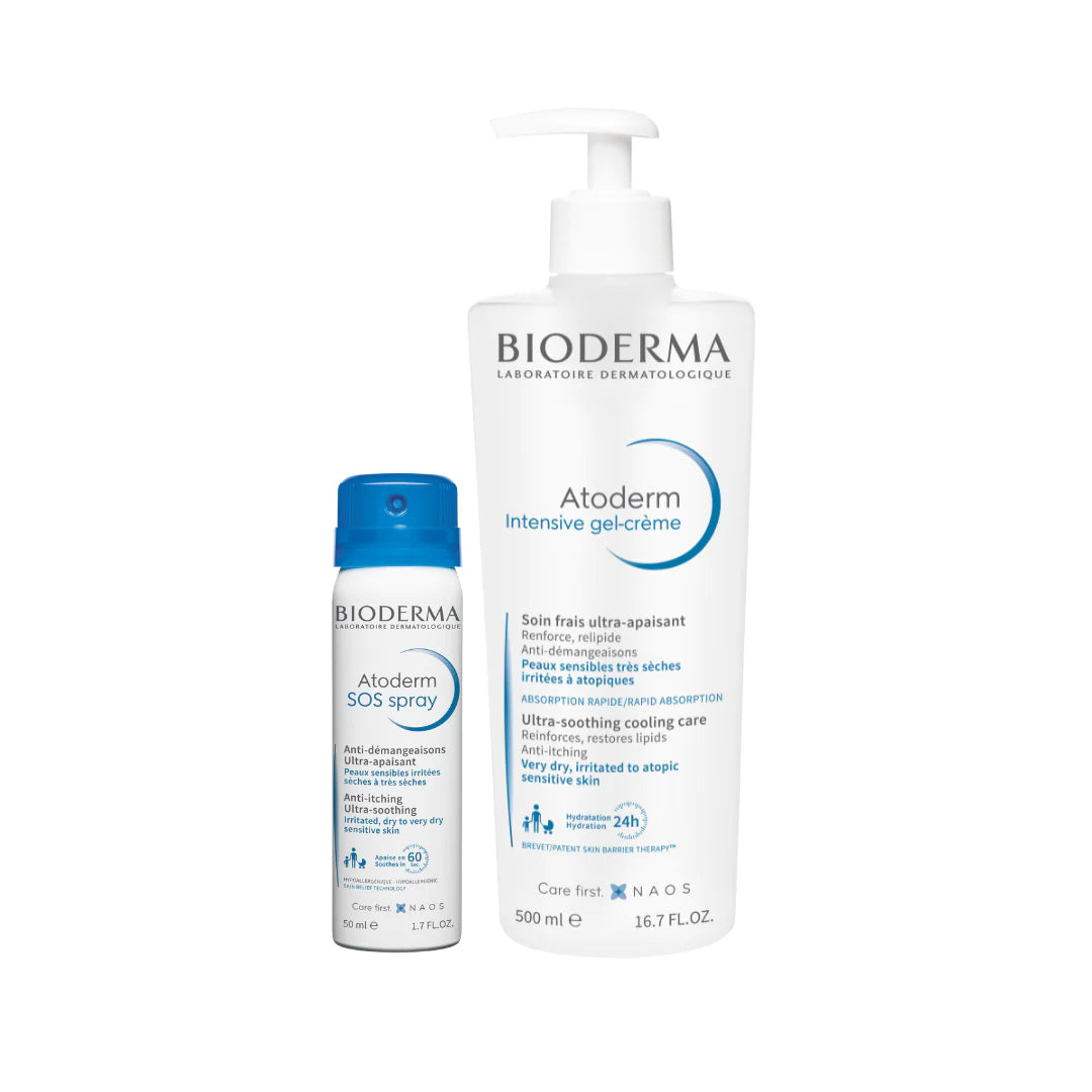 Pack Atoderm Intensive Gel Crema 500Ml + Atoderm Sos Spray 50Ml