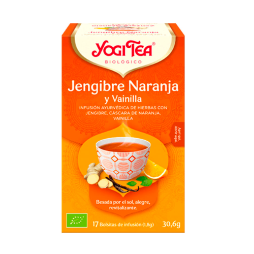 Yogi Tea Jengibre Naranja Y Vainilla 17 Sobres