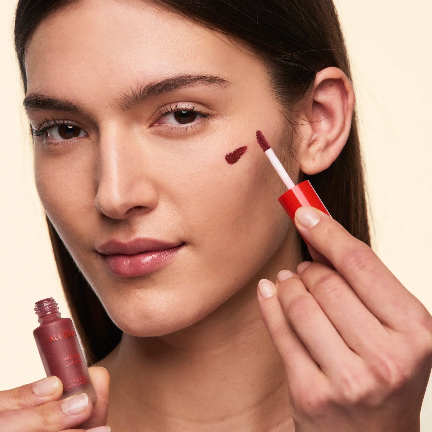 ALLEVEN Instant Colour Hydrating Lip and Cheek Tint Cherry 5 ml