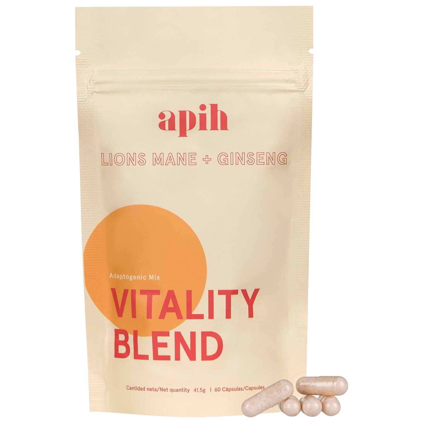 Apih Vitality Blend (Melena de León, Ginseng) 60 Cápsulas