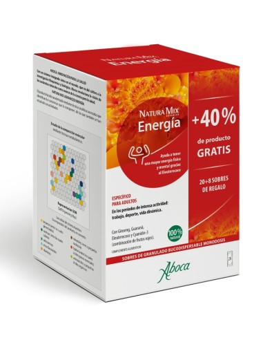 Natura Mix Advanced Energia 20 + 8 Sobres Monodosis Bucodispersables 2,5 G
