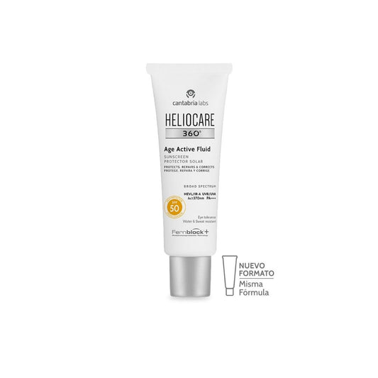 Heliocare 360º Age Active Fluid Protector Solar Protege Repara Y Corrige 1 Envase 50 Ml