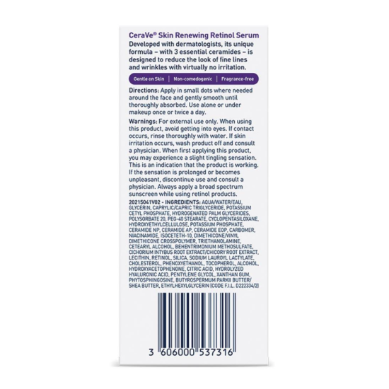 CeraVe Skin Renewing Retinol Serum – Sérum Renovador con Retinol 30 ml