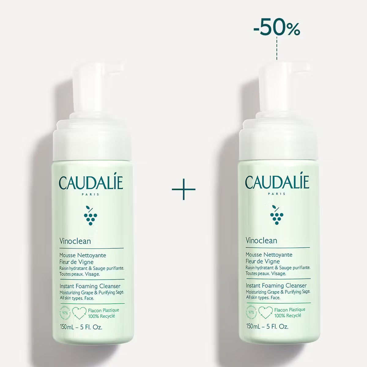Caudalie Duo Espuma Limpiadora 150 ml