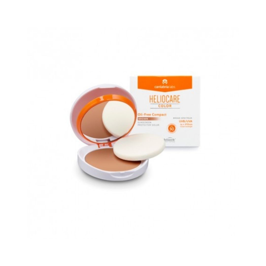 Heliocare Spf 50 Compacto Oil Free 10 G Color Brown
