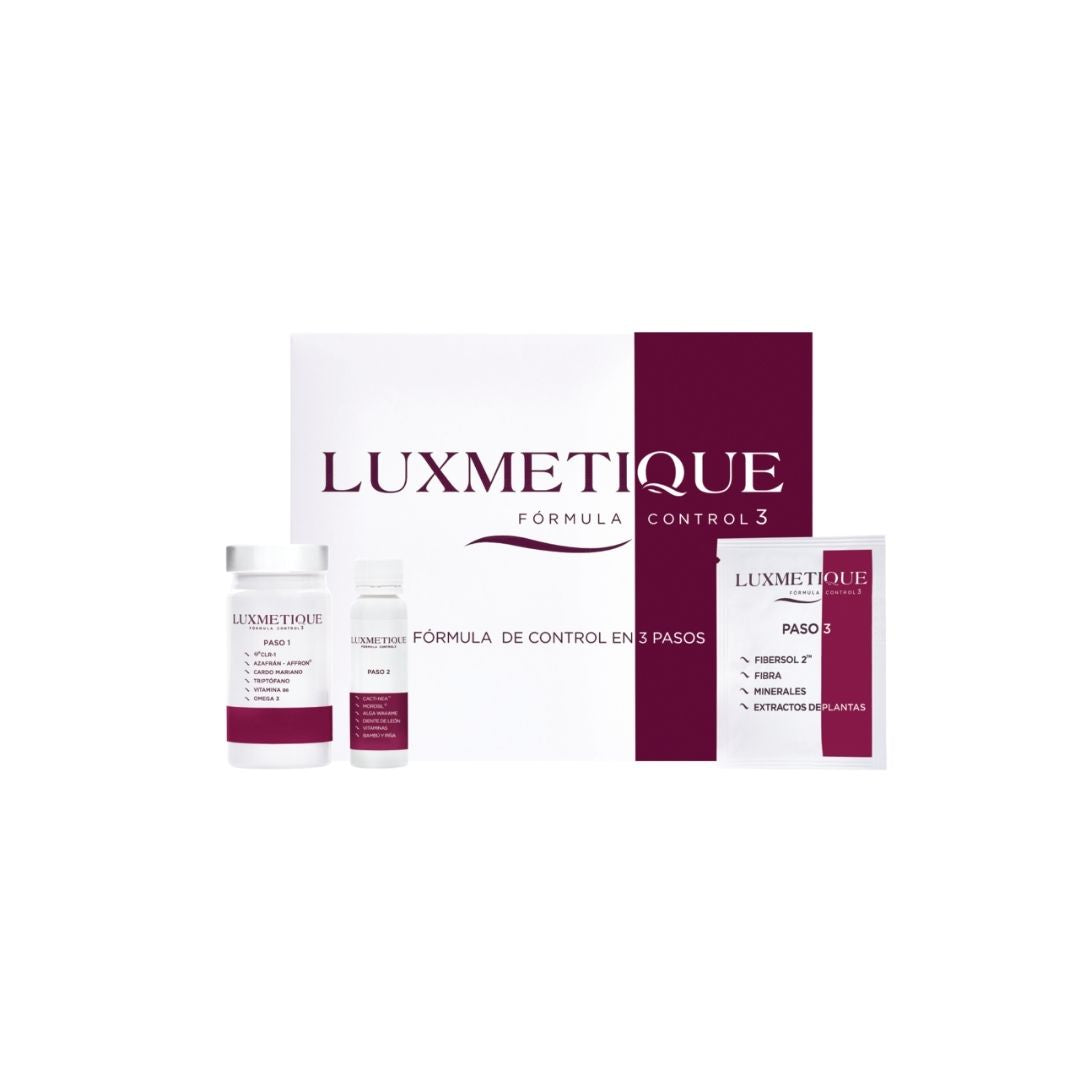 Luxmetique Fórmula Control 3 15 Cápsulas 15 Viales 15 Sobres