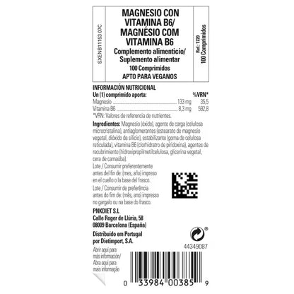 Solgar Magnesio + B6 100 Comprimidos