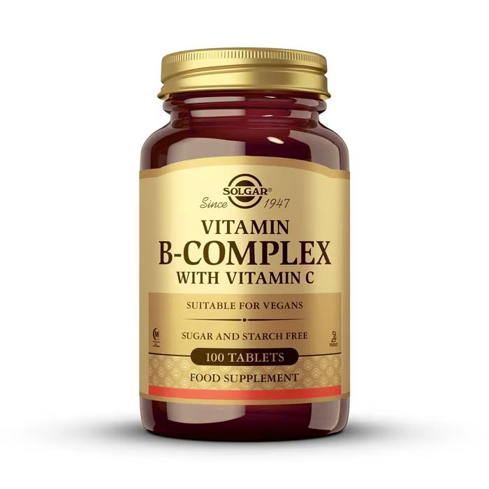 Solgar Vitamina B Complex Con Vitamina C 100 Comprimidos