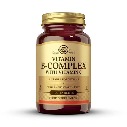 Solgar Vitamina B Complex Con Vitamina C 100 Comprimidos