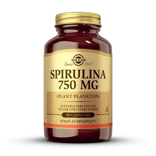Solgar Espirulina 80 Cápsulas Vegetales