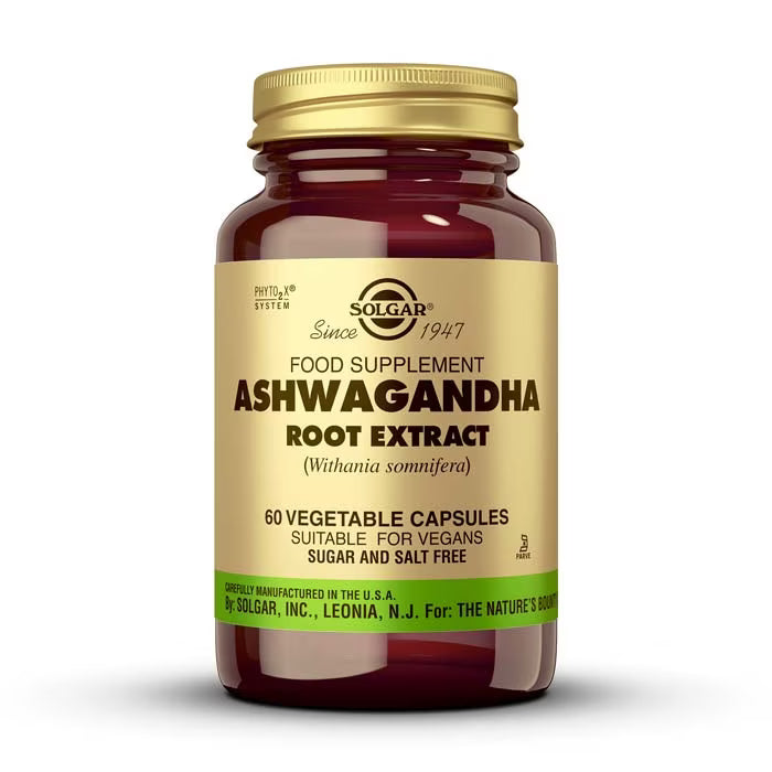 Solgar Extracto De Raíz De Ashwagandha 60 Cápsulas Vegetales