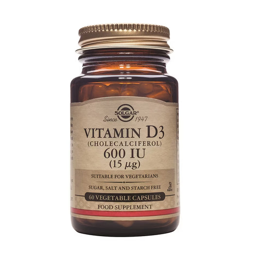 Solgar Vitamina D3 600 UI 60 Cápsulas Vegetales