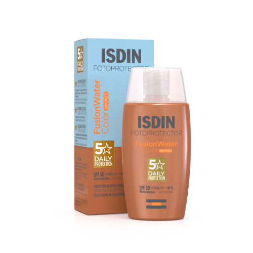 Fotoprotector Isdin Spf 50 Fusion Water Color 1 Envase 50 Ml Bronze