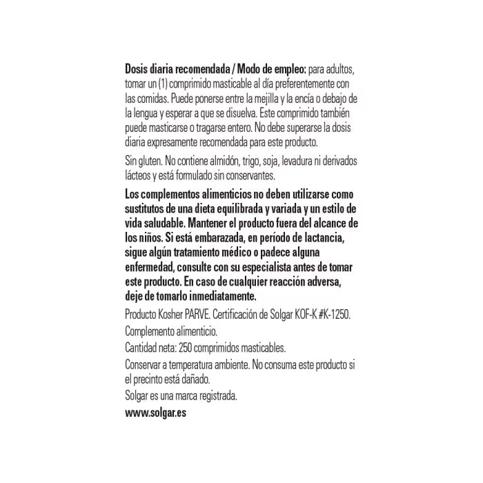 Solgar Vitamina B12 1000 Microgramos 100 Comprimidos