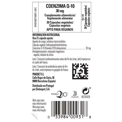 Solgar Coenzima Q-10 30 mg 30 Cápsulas Vegetales