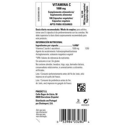 Solgar Vitamina C 1000 mg 100 Cápsulas Vegetales
