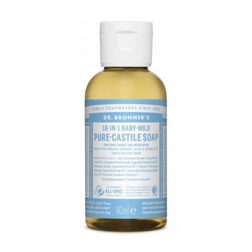 Dr. Bronner's Jabón De Castilla Líquido Concentrado - Bebés Neutral 60 Ml