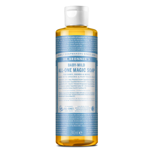 Dr. Bronner's Jabón De Castilla Líquido Concentrado - Bebés Natural 240 Ml