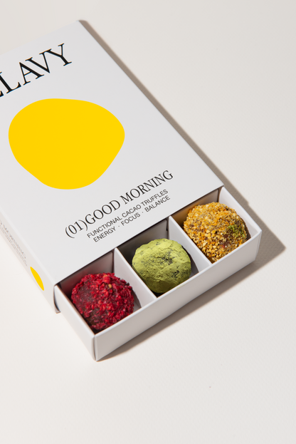 Sélavy (01) Good Morning – 12 Trufas Adaptógenas · 180 g
