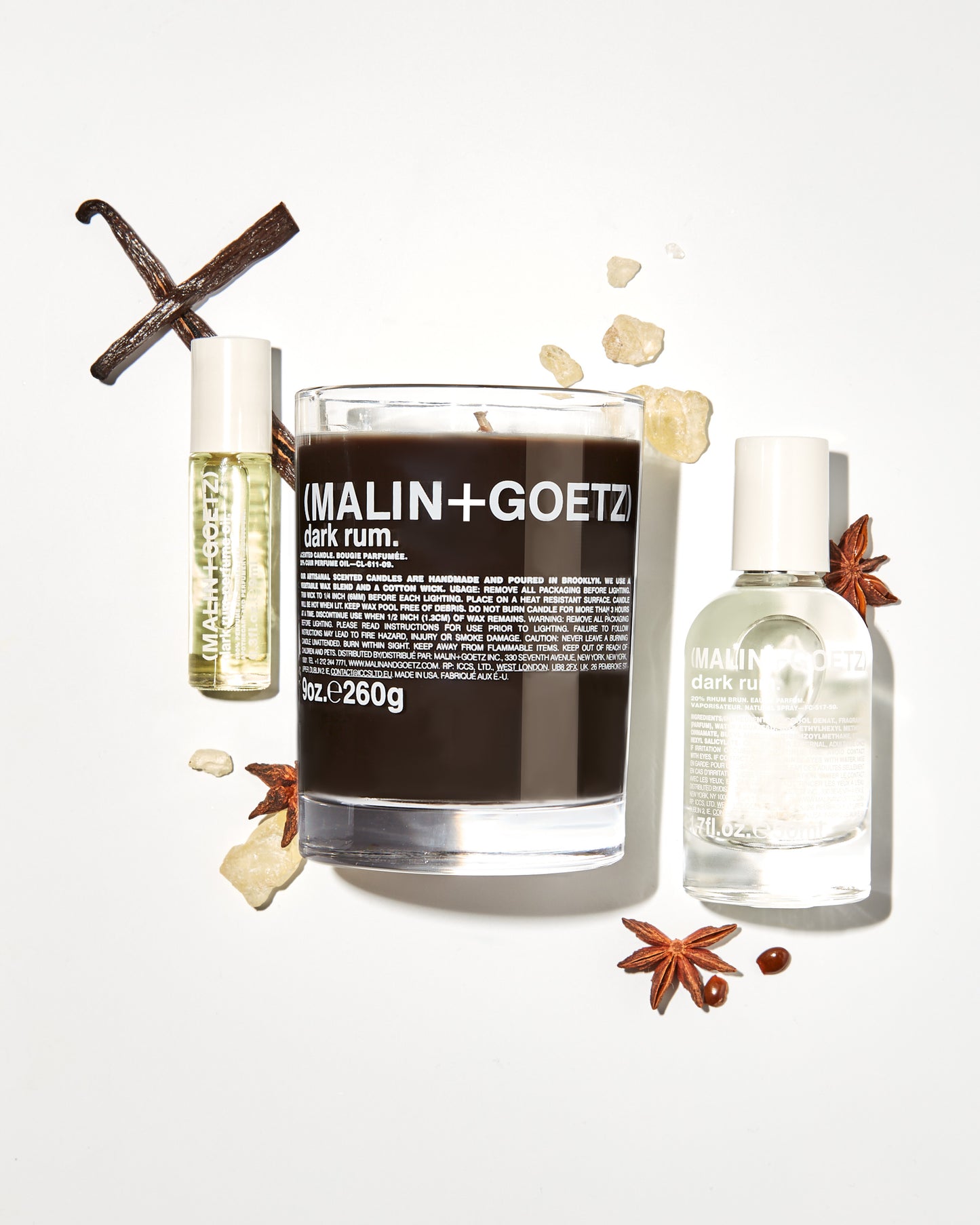 MALIN+GOETZ Vela Perfumada Dark Rum 260 g