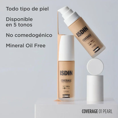 Isdin Coverage Spf 50+ 30 G Color 1.0 Pearl