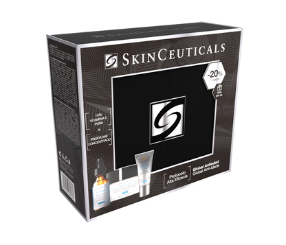 Cofre Navidad SkinCeuticals Global Antiedad [ C E Ferulic + A.G.E. Interrupter Adv + 15ML Adv Bright SPF 50 ]