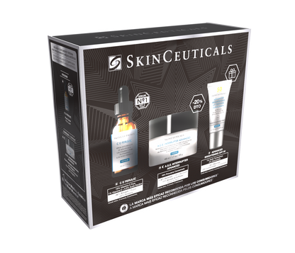 Cofre Navidad SkinCeuticals Global Antiedad [ C E Ferulic + A.G.E. Interrupter Adv + 15ML Adv Bright SPF 50 ]