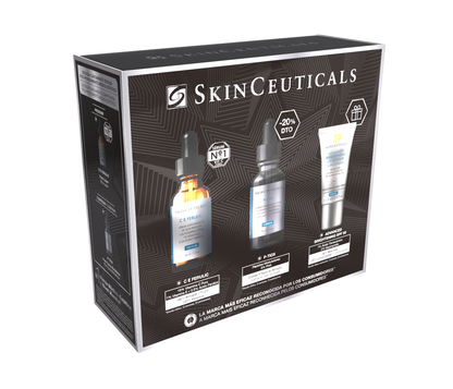 Cofre Navidad SkinCeuticals Arrugas y Luminosidad [ C E Ferulic + P-Tiox + 15ML Adv Bright SPF 50 ]