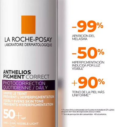 Anthelios Pigment Correct Spf 50+ La Roche Posay 1 Bote 50 Ml Tono Claro