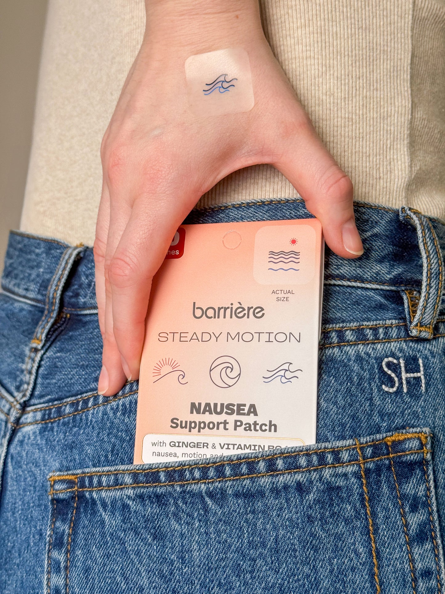 Barrière Steady Motion Nausea Support Patch 30 Pk