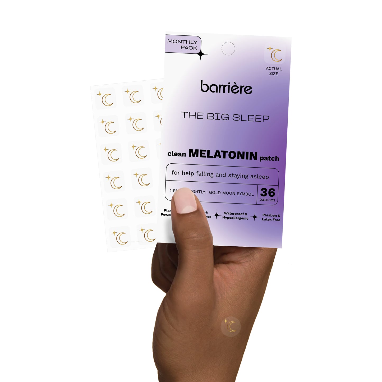 Barrière The Big Sleep Melatonin Patch 36 Pk - Gold Moon