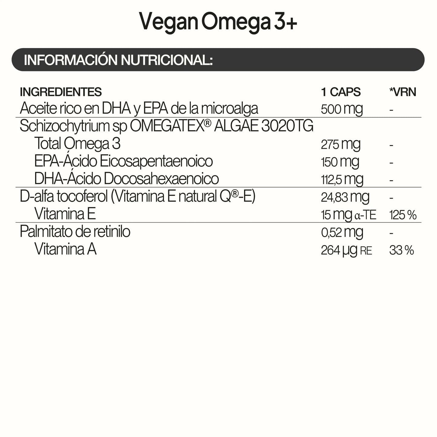 Ivb Vegan Omega3+ 30 Cápsulas