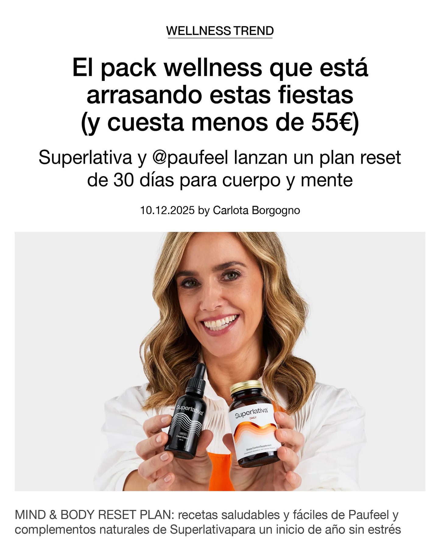 Superlativa Paufeel Mind & Body Reset Plan