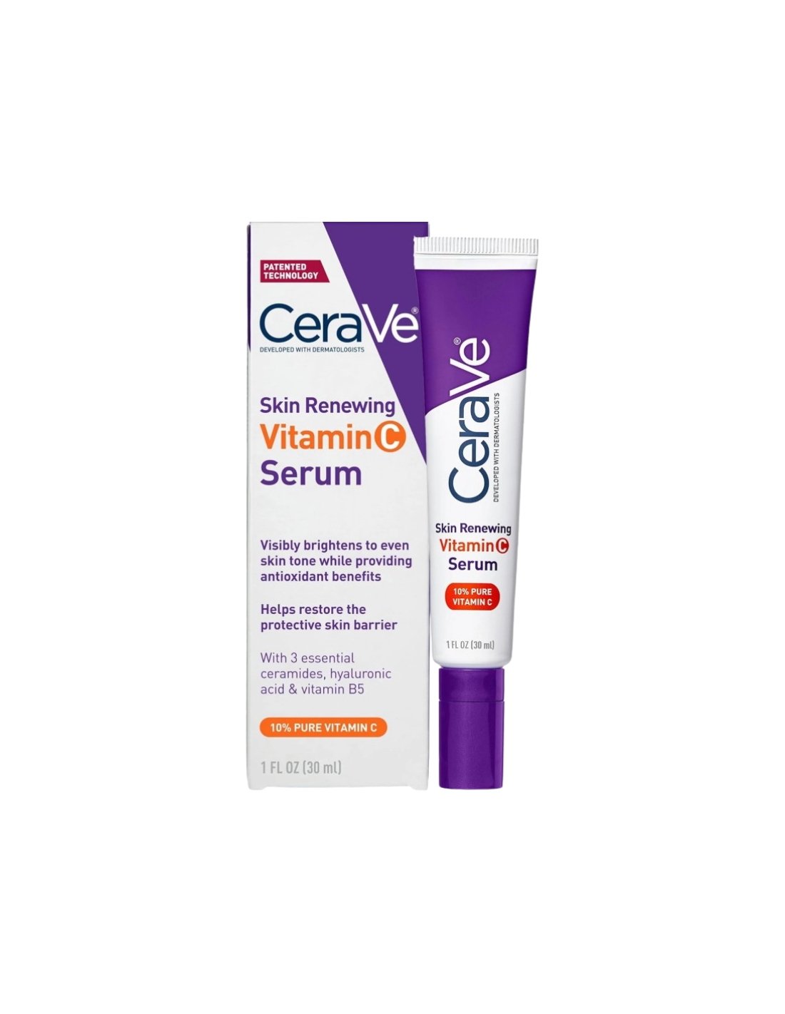 CeraVe Skin Renewing Serum con Vitamina C – Sérum Antioxidante Iluminador 30 ml