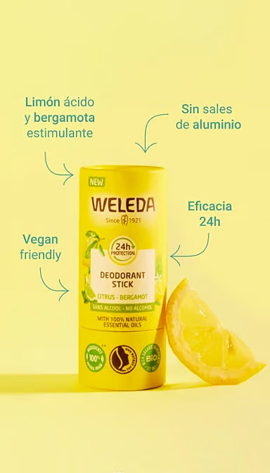 Weleda Desodorante Stick Citrus - Bergamota 50 G