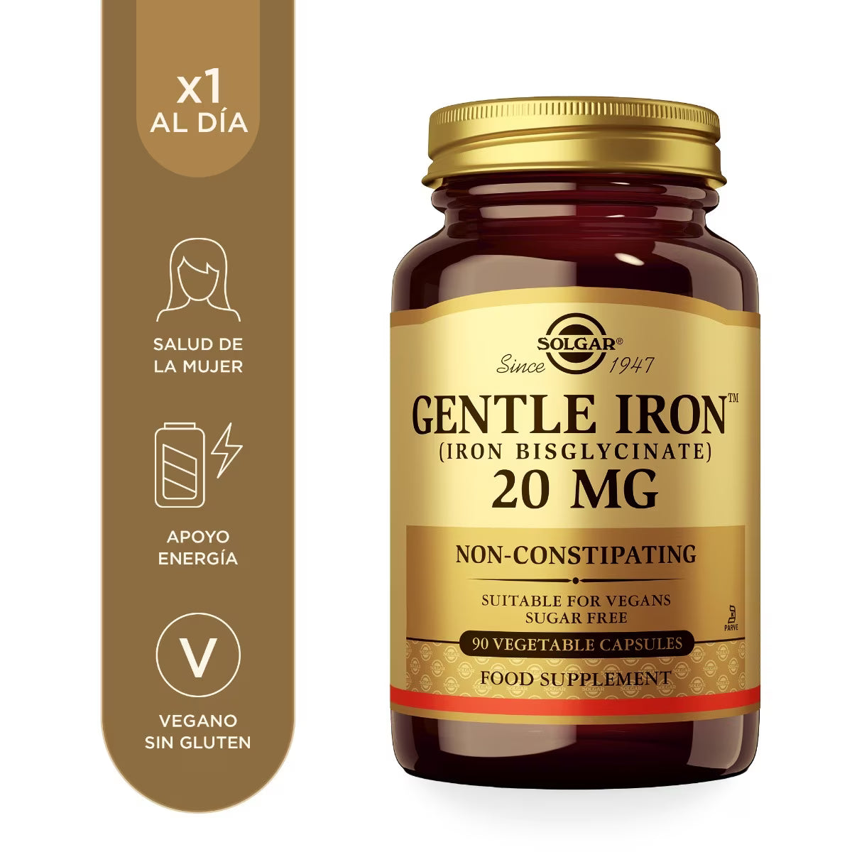 Solgar Hierro Gentle 90 Cápsulas Vegetales