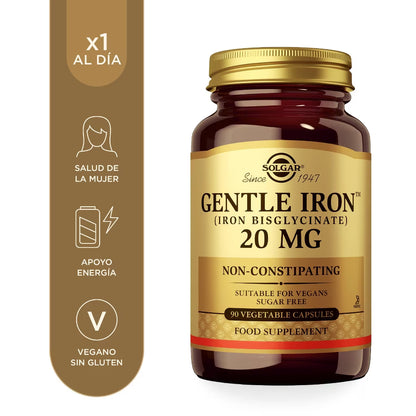 Solgar Hierro Gentle 90 Cápsulas Vegetales